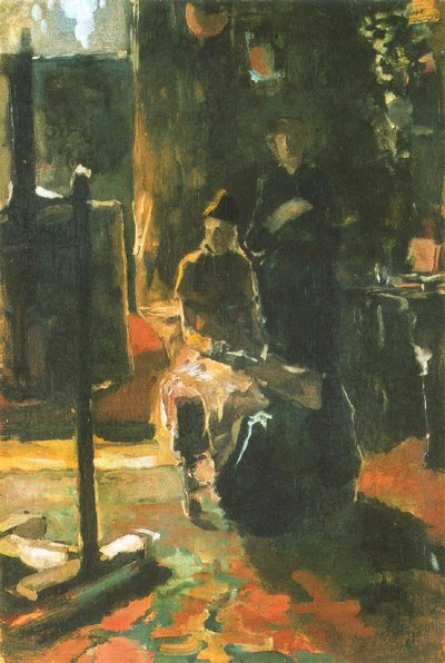 En el taller de George Hendrik Breitner